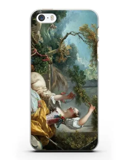 Чехол Пастушка (Фрагонар Жан Оноре) силиконовый для iPhone 5/5s/SE