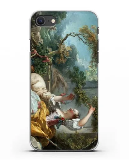 Чехол Пастушка (Фрагонар Жан Оноре) силиконовый для iPhone SE 2020