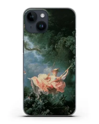Чехол Качели (Фрагонар Жан Оноре) силиконовый для iPhone 14