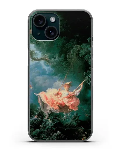 Чехол Качели (Фрагонар Жан Оноре) силиконовый для iPhone 15