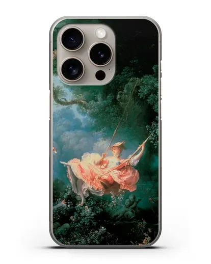 Чехол Качели (Фрагонар Жан Оноре) силиконовый для iPhone 15 Pro