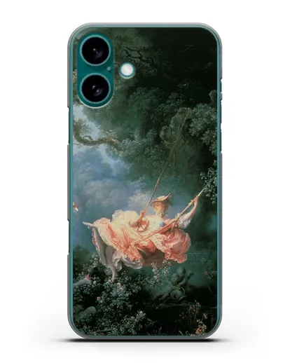 Чехол Качели (Фрагонар Жан Оноре) силиконовый для iPhone 16 Plus