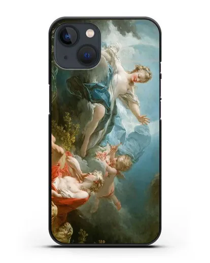 Чехол Диана и Эндимион (Фрагонар Жан Оноре) силиконовый для iPhone 13 Mini