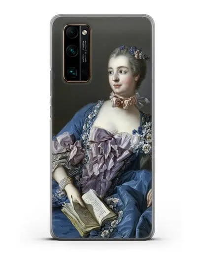 Чехол Портрет мадам де Помпадур (Буше Франсуа) силиконовый для Honor 30 Pro Plus