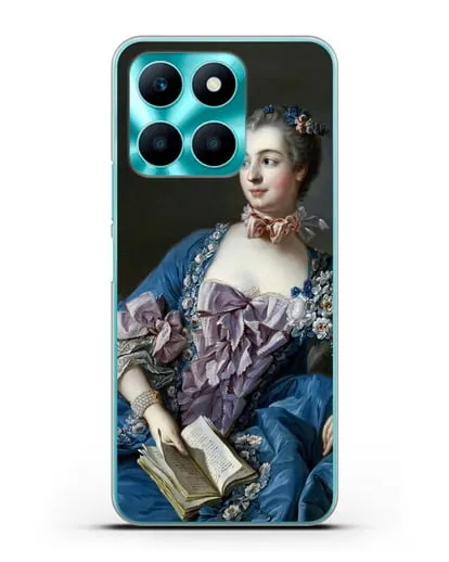 Чехол Портрет мадам де Помпадур (Буше Франсуа) силиконовый для Honor X6a