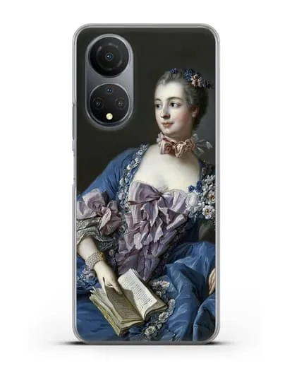 Чехол Портрет мадам де Помпадур (Буше Франсуа) силиконовый для Honor X7