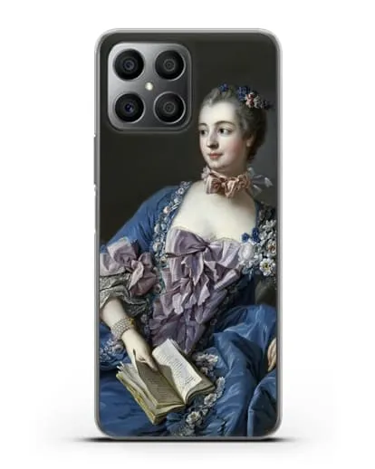Чехол Портрет мадам де Помпадур (Буше Франсуа) силиконовый для Honor X8