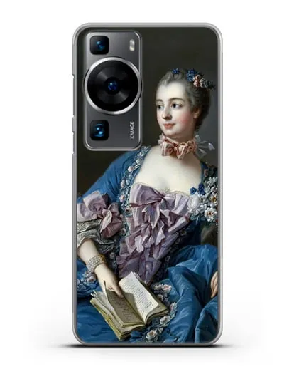 Чехол Портрет мадам де Помпадур (Буше Франсуа) силиконовый для Huawei P60