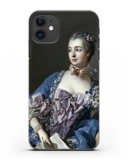 Чехол Портрет мадам де Помпадур (Буше Франсуа) силиконовый для iPhone 11