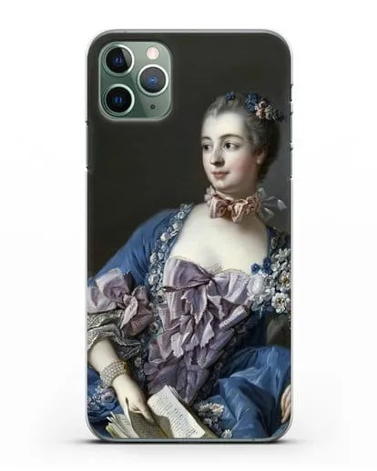Чехол Портрет мадам де Помпадур (Буше Франсуа) силиконовый для iPhone 11 Pro Max
