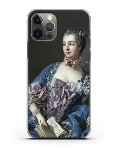 Чехол Портрет мадам де Помпадур (Буше Франсуа) силиконовый для iPhone 12 Pro