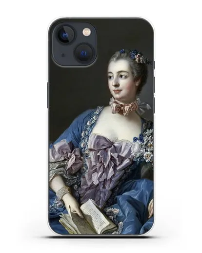 Чехол Портрет мадам де Помпадур (Буше Франсуа) силиконовый для iPhone 13