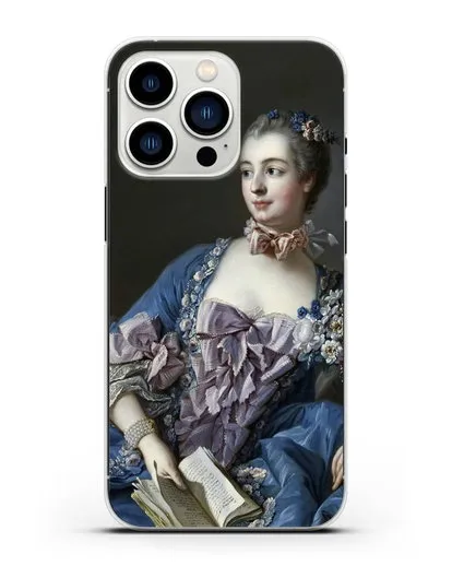 Чехол Портрет мадам де Помпадур (Буше Франсуа) силиконовый для iPhone 13 Pro