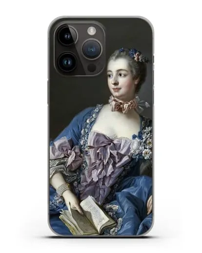 Чехол Портрет мадам де Помпадур (Буше Франсуа) силиконовый для iPhone 14 Pro Max
