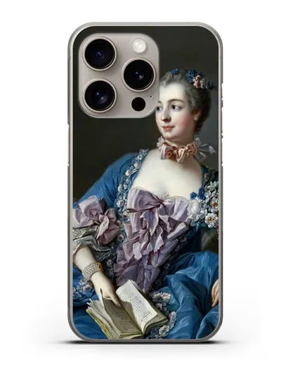 Чехол Портрет мадам де Помпадур (Буше Франсуа) силиконовый для iPhone 15 Pro