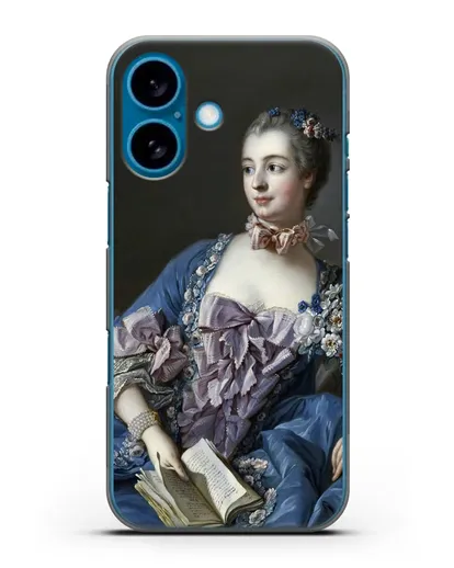 Чехол Портрет мадам де Помпадур (Буше Франсуа) силиконовый для iPhone 16