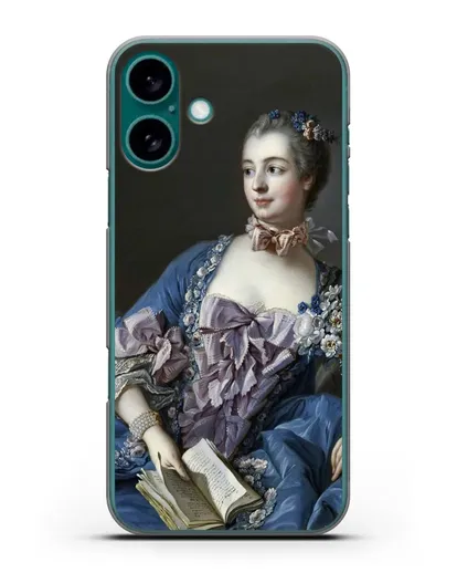 Чехол Портрет мадам де Помпадур (Буше Франсуа) силиконовый для iPhone 16 Plus