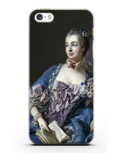Чехол Портрет мадам де Помпадур (Буше Франсуа) силиконовый для iPhone 5/5s/SE