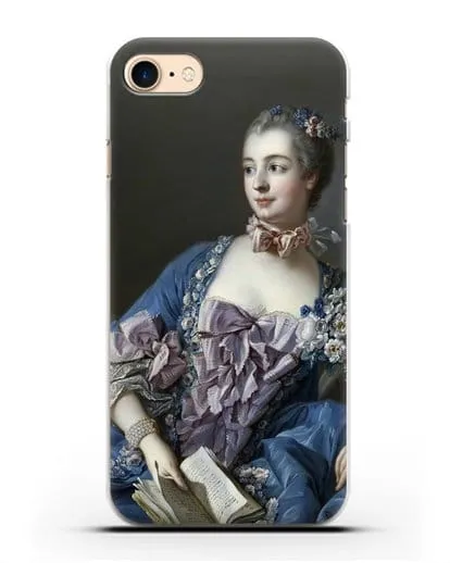 Чехол Портрет мадам де Помпадур (Буше Франсуа) силиконовый для iPhone 7