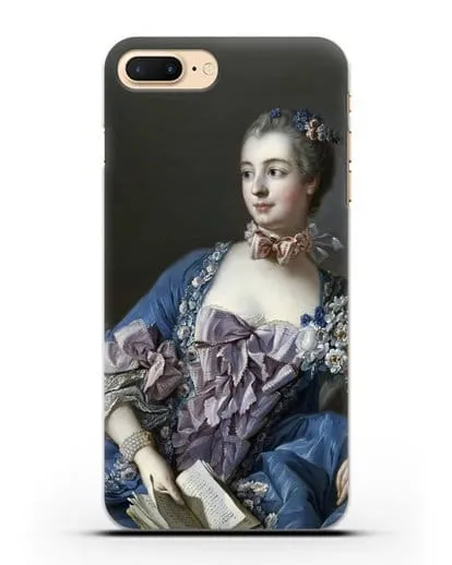 Чехол Портрет мадам де Помпадур (Буше Франсуа) силиконовый для iPhone 7 Plus