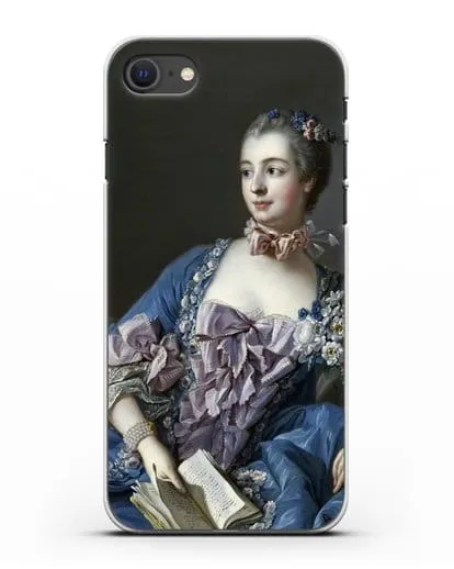 Чехол Портрет мадам де Помпадур (Буше Франсуа) силиконовый для iPhone SE 2020