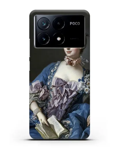 Чехол Портрет мадам де Помпадур (Буше Франсуа) силиконовый для Xiaomi Poco X6 Pro