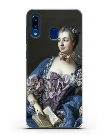 Чехол Портрет мадам де Помпадур (Буше Франсуа) силиконовый для Samsung Galaxy A20 [SM-A205FN]
