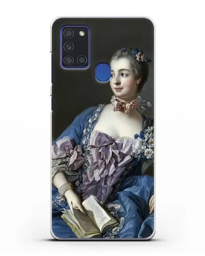 Чехол Портрет мадам де Помпадур (Буше Франсуа) силиконовый для Samsung Galaxy A21s [SM-A217F]