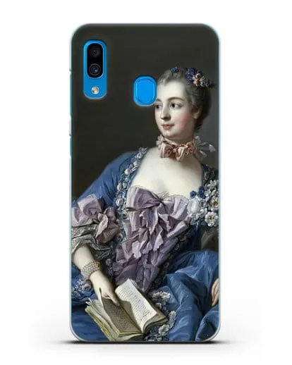 Чехол Портрет мадам де Помпадур (Буше Франсуа) силиконовый для Samsung Galaxy A30 [SM-A305FN]