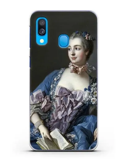 Чехол Портрет мадам де Помпадур (Буше Франсуа) силиконовый для Samsung Galaxy A40 [SM-A405F]
