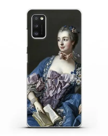 Чехол Портрет мадам де Помпадур (Буше Франсуа) силиконовый для Samsung Galaxy A41 [SM-A415F]