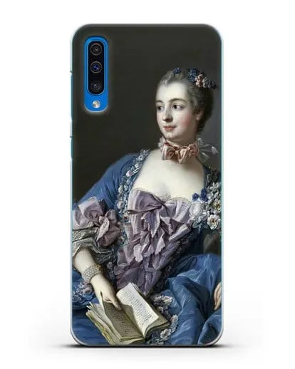 Чехол Портрет мадам де Помпадур (Буше Франсуа) силиконовый для Samsung Galaxy A50