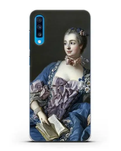 Чехол Портрет мадам де Помпадур (Буше Франсуа) силиконовый для Samsung Galaxy A70 [SM-A705F]