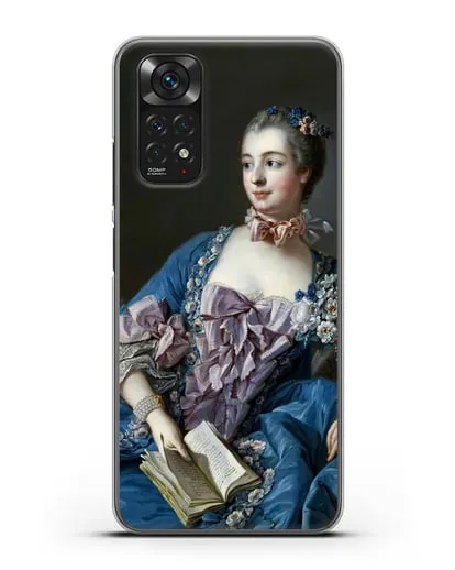 Чехол Портрет мадам де Помпадур (Буше Франсуа) силиконовый для Xiaomi Redmi Note 11
