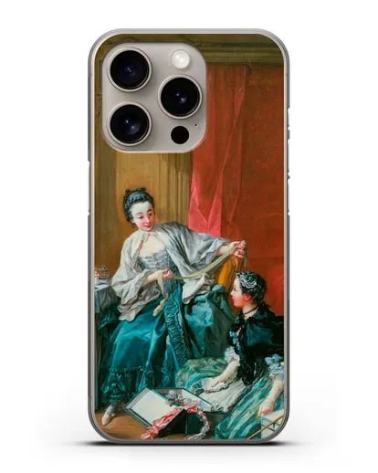 Чехол Модистка (Буше Франсуа) силиконовый для iPhone 15 Pro