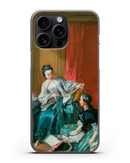 Чехол Модистка (Буше Франсуа) силиконовый для iPhone 15 Pro Max