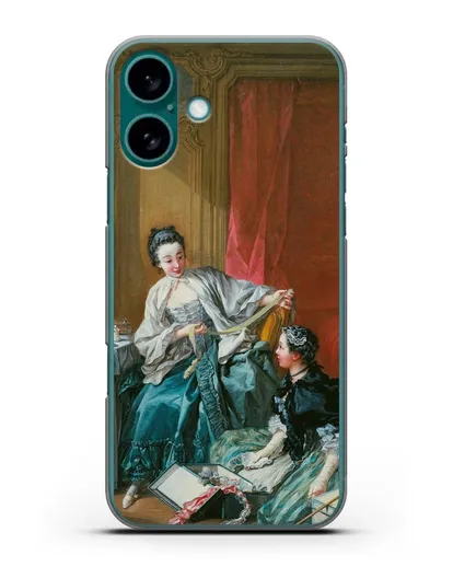 Чехол Модистка (Буше Франсуа) силиконовый для iPhone 16 Plus