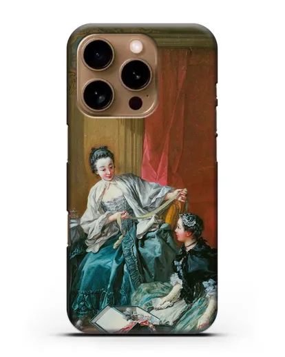 Чехол Модистка (Буше Франсуа) силиконовый для iPhone 16 Pro