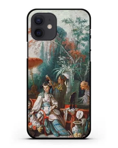 Чехол Китайский садик (Буше Франсуа) силиконовый для iPhone 12