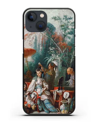 Чехол Китайский садик (Буше Франсуа) силиконовый для iPhone 13 Mini