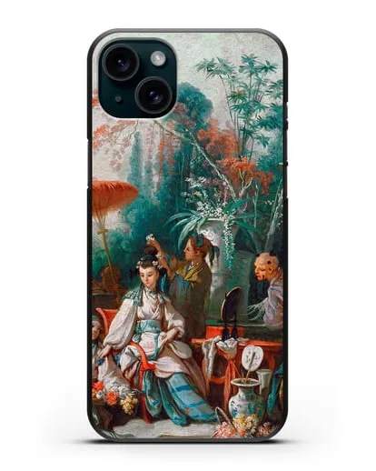 Чехол Китайский садик (Буше Франсуа) силиконовый для iPhone 15 Plus