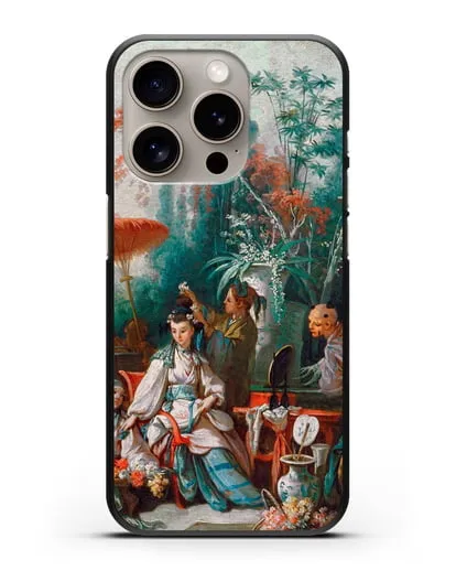 Чехол Китайский садик (Буше Франсуа) силиконовый для iPhone 15 Pro
