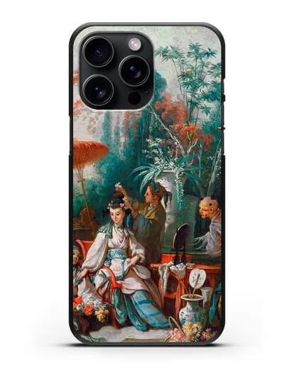 Чехол Китайский садик (Буше Франсуа) силиконовый для iPhone 15 Pro Max