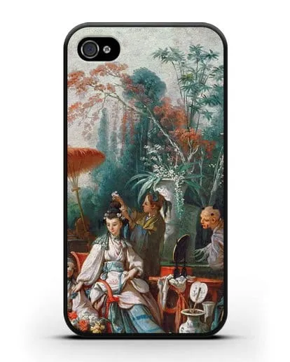 Чехол Китайский садик (Буше Франсуа) силиконовый для iPhone 4/4s