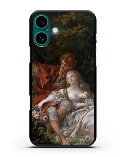 Чехол Пастух и пастушка (Буше Франсуа) силиконовый для iPhone 16 Plus