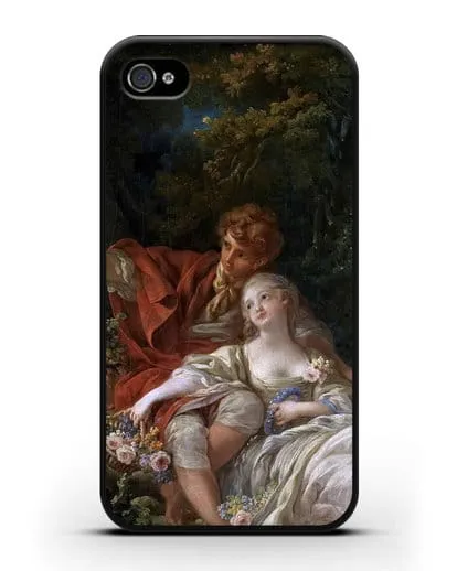 Чехол Пастух и пастушка (Буше Франсуа) силиконовый для iPhone 4/4s