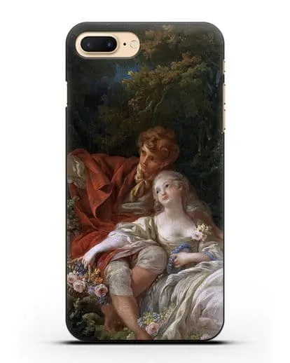 Чехол Пастух и пастушка (Буше Франсуа) силиконовый для iPhone 7 Plus