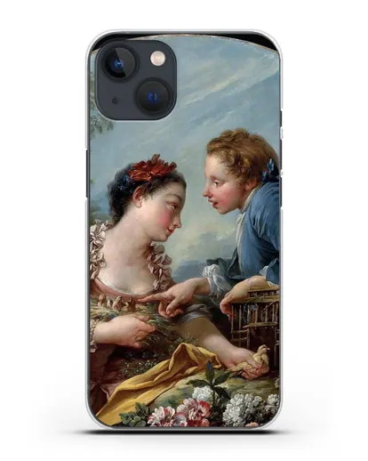 Чехол Птичья клетка (Буше Франсуа) силиконовый для iPhone 13 Mini