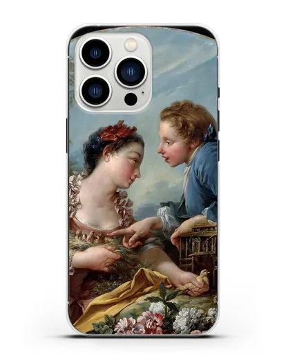 Чехол Птичья клетка (Буше Франсуа) силиконовый для iPhone 13 Pro
