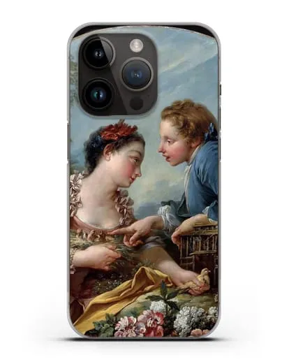 Чехол Птичья клетка (Буше Франсуа) силиконовый для iPhone 14 Pro